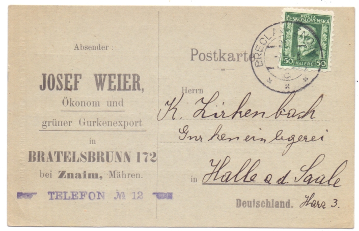 Bratelsbrunn 1928 (#63), zdroj: P. Frank